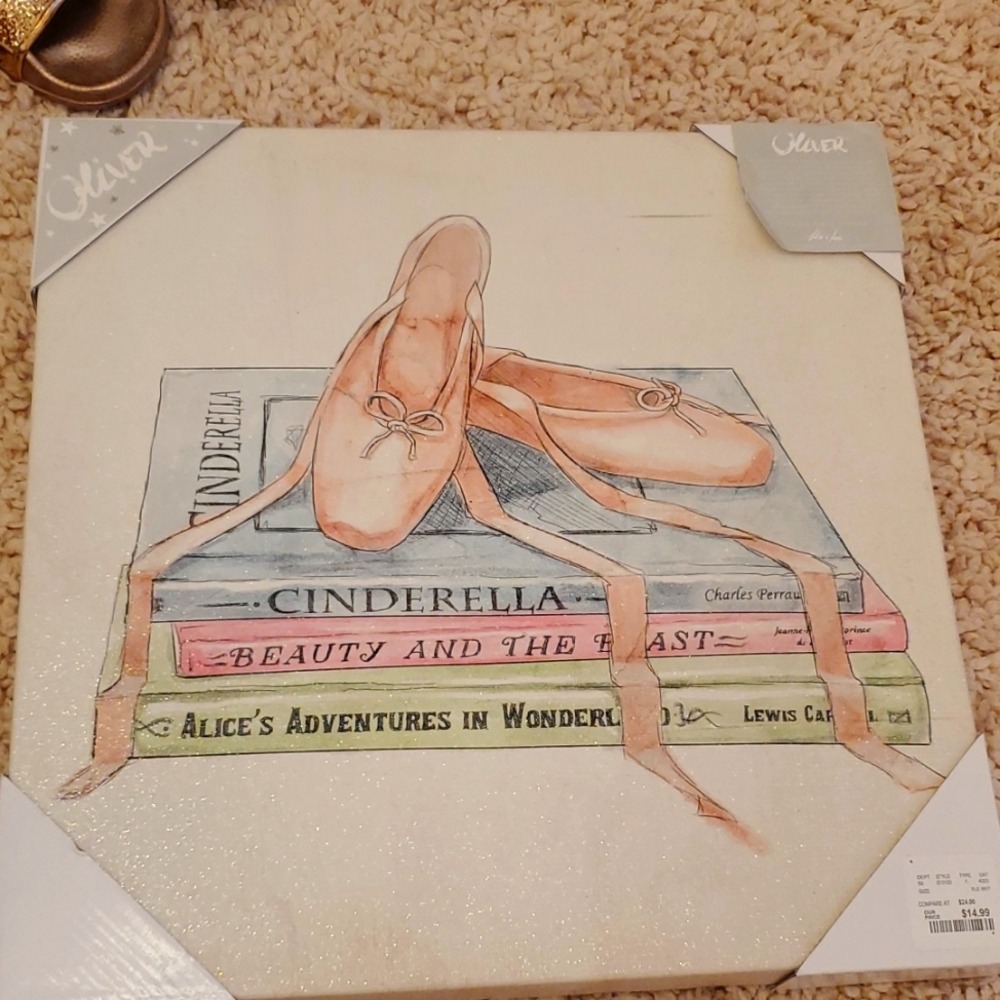 Princess ballerina art on canvas